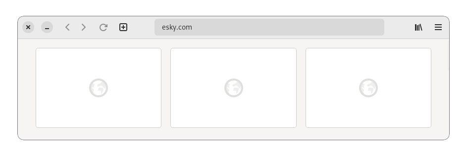 A typical web browser window